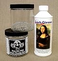 Mona Lisa 16oz Brush Cleaning Tank - Jar with screen (brush cleaning fluid sold separately)