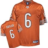 Chicago Bears Jay Cutler Replica Alternate Jersey by Reebok Select Size: Large