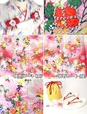 【着物問屋】豪華8点　永田萌　被布セット<br>【苺と妖精たち・白×白】