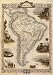 1800'S BRAZIL AMAZON ARGENTINA PATAGONIA CHILE MAP SMALL VINTAGE POSTER REPRO