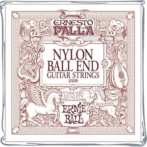 【クリックで詳細表示】ERNiE BALL アーニーボール ナイロンギター弦 ブラックナイロン ブロンズ巻 ボールエンド 2409