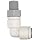 John Guest Acetal Copolymer Push-To-Connect Tube Fitting, Swivel Elbow, Tube OD x NPTF Male (Pack of 10)