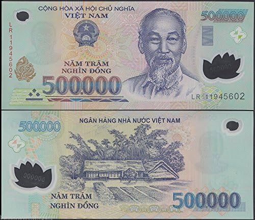 Vietnam 500,000 Dong X 1 Pieces, Banknotes, VND, Currency