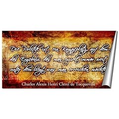 Kunstdruck Zitat von Charles Alexis Henri Cl�rel de Tocqueville - Poster - in 70x140