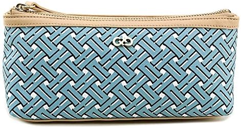Cole Haan Signature Weave Cosmetic Case, Aqua Haze, One Size