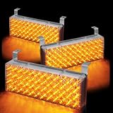 144 LED Emergency Warning Flashing Strobe Lights with 3 Mode Controller - Amber by HK5
