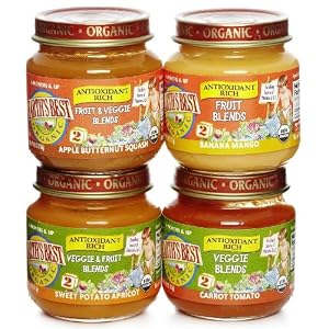 Earth's Best Organic 2nd Antioxidant Variety Pack, 4 Ounce Jars (Pack of 12)