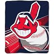 Cleveland Indians MLB Royal Plush Raschel Blanket (Big Stick Series) (50"x60")