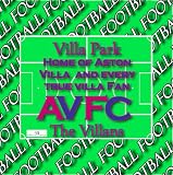 10cm x 10cm Acrylic Drinks Coaster-Set of 4-Football Teams-Aston Villa