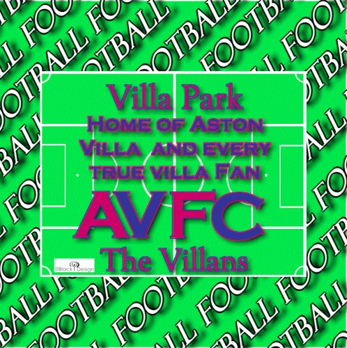 10cm x 10cm Acrylic Drinks Coaster-Set of 4-Football Teams-Aston Villa