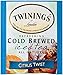 Twinings Cold Brew Tea, Citrus Twist, 20 Count Bagged Tea (6 Pack)