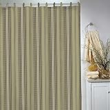 Park B. Smith Waffle-Striped Shower Curtain