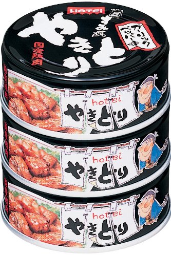 ホテイ やきとりガーリックペッパー味 3缶シュリンク 75g×3個