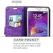 Note 4 Case, LK Galaxy Note 4 Wallet Case, Luxury PU Leather Case Flip Cover with Card Slots Pockets & Stand For Samsung Galaxy Note 4, Purple
