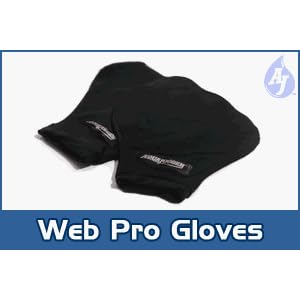 Buy AquaJogger - AP86-BLK-MD - Web Pro Swimming Gloves - Black - Medium