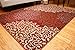 Feraghan/New City Contemporary Modern Floral Flowers Wool Area Rug, 2' x 3', Cinnamon/Brown/Beige