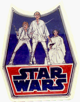  Star Wars - Retro Badge Style Logo (Drawn) - Sticker / Decal