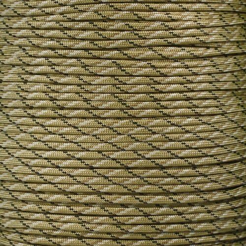 550 Firecord Paracord Parachute Cord Emergency Fire Starter Tactical Gear - Great for Crafting Survival Kit Zipper Pulls Handles Keychains Bracelets Lanyards Outdoor Lashing