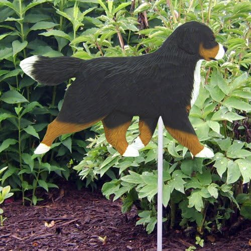 Bernese Mountain Dog Garden Stake by Michael Park