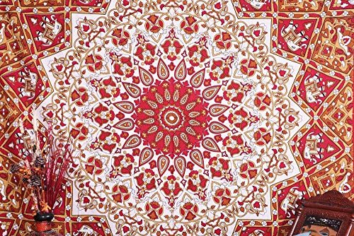 Indian Star Mandala Hippie Psychedelic, Indian Tapestry Throw Wall Hanging, Queen Bedspread throw Decor Art, Bohemian Wall Hanging