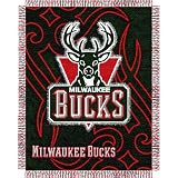 Milwaukee Bucks NBA Triple Woven Jacquard Throw (Tattoo Series) (48x60")"