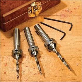 3 Piece Pro Tapered Countersink Bit Set by Rockler
