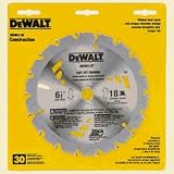 DeWalt DW3161 Series 20 6-1/2-Inch 18 Tooth ATB Thin Kerf Saw Blade with 5/8-Inch Arbor