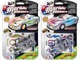 Marble Racers Krazy Kars Light Up Marble Racers Cat's Eye and Confettie Two Pack