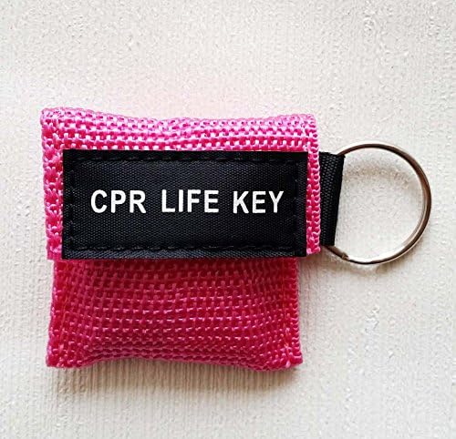 100PCS/PACK CPR Barrier with Keychain CPR Face Shield For AED CPR Training