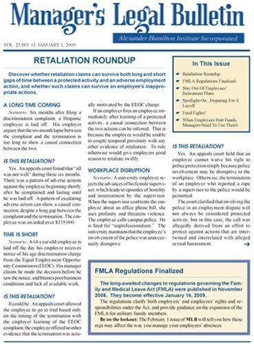 Managers Legal Bulletin