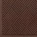 Andersen 221 Waterhog Fashion Diamond Polypropylene Fiber Entrance Indoor Floor Mat, SBR Rubber Backing, 5' Length x 3' Width, 1/4" Thick, Dark Brown