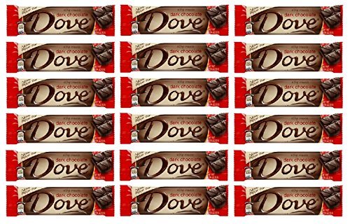 Dove Dark Chocolate Silky Smooth: 18 Bars of 1.44 Oz