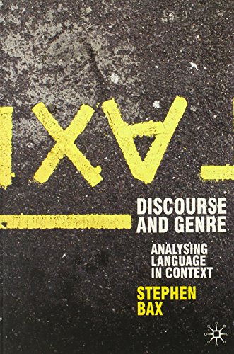 discourse and genre using language in context perspectives on the english language