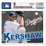 Los Angeles Dodgers Clayton Kershaw Official 4.5"x6" Car Window Cling Decal