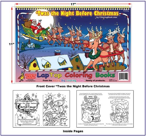 'Twas the Night Before Christmas Coloring Book (17x11)