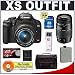 Canon Digital Rebel XS 10.1MP Digital SLR Camera (Black) + Canon EF-S 18-55mm IS Lens + Tamron 70-300mm Lens + Spare LP-E5 Battery + 16GB Card + Gadget Bag