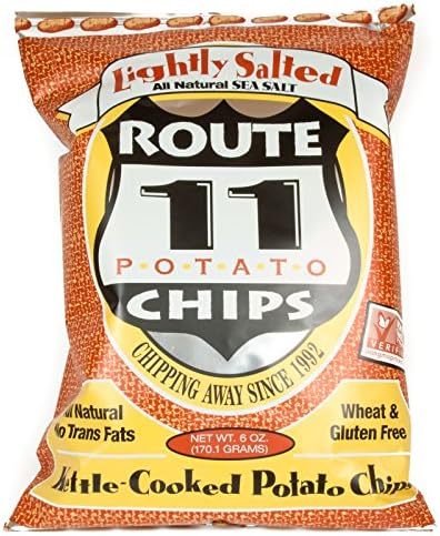 Route 11 Lightly Sea Salted All Natural Potato Chips 6 oz (Pack of 3)