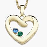 Couples Birthstone Crystal Heart Pendant Personalized Jewelry 61rutVPeqLL. SL160 Couples Birthstone Crystal Heart Pendant Personalized Jewelry