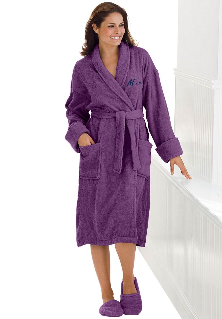 purple bath robes