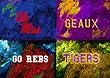 Ole Miss Painting - House Divided - Ole Miss-LSU