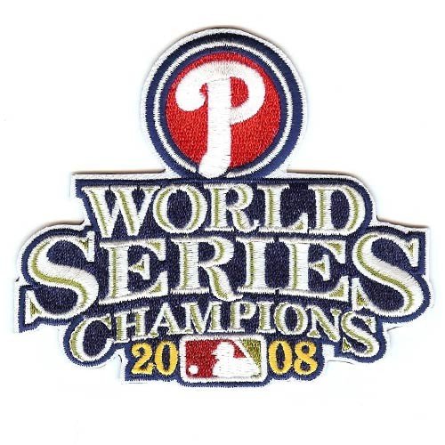 Buy Philadelphia Phillies 2008 World Series Champions Patch by Football Fanatics