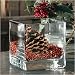 Tag Square Cut Glass Medium Hurricane, 4.75