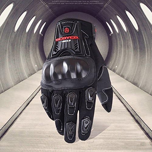 Fodsport Non-Slip Motorcycle Cycling Racing Riding Protective Gloves Climbing Gloves Skating Gloves Outdoor Sports Gloves Medium Black