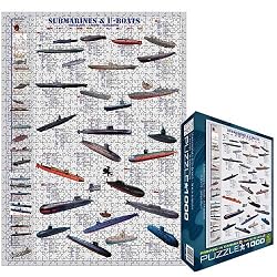 Submarines & U-Boats Puzzle - 1,000 pieces