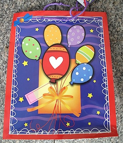 TSI Geschenktasche 264x136x327 Geschenktüte Ballons