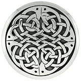 Sterling Silver 1 3/8 (41 mm) Celtic Knot work Brooch Pin / Pendant