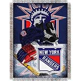 New York Rangers NHL Woven Tapestry Throw (Home Ice Advantage) (48x60")"