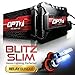 OPT7® Blitz Slim HID Xenon Conversion Kit w/ Relay Harness & Capacitors - 2 Year Warranty - H11 (6000K, Lightning Blue)