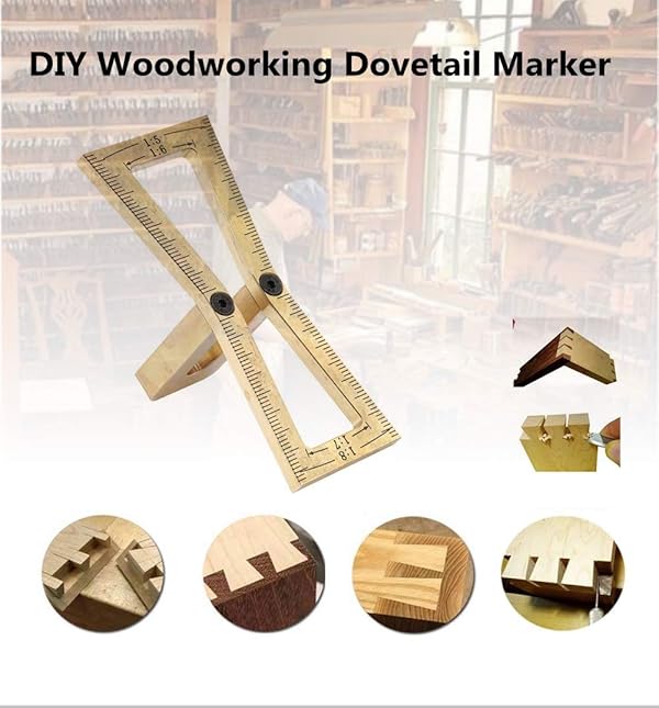 3 Piece Dovetail Layout Kit with Dovetail Marking Jig with 15 and 18