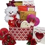 Whole Lot of Love, Hugs and Kisses Chocolate and Candy Gift Box with Teddy Bear - Valentine's Day